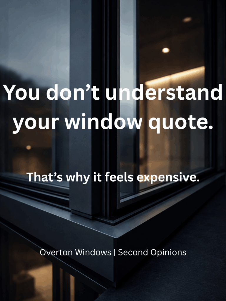 Overton Windows - contact us to review your existing window quote